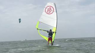 WindFoil session at AoShanWei Bay (Qingdao, CHINA), 2019 July 28th