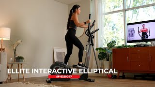 Sunny Health & Fitness | Elite Interactive Series Exercise Smart Elliptical - SF-E320047