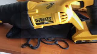 Dewalt DCS 380B Reciprocating Saw pruning palm trees