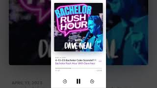 Drug Use On The Bachelor - full podcast Bachelor Rush Hour #bachelor