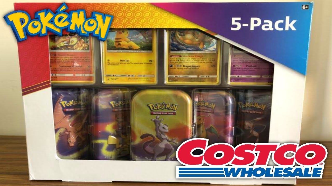 Opening Exclusive Pokémon Costco 5-Pack Kanto Power Tins! - YouTube