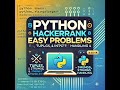 “Python HackerRank Easy Problems | Tuples, Strings, and Input Handling | Code with Brain #3”