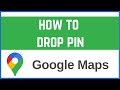 How to Drop a Pin in Google Maps Mobile (Android/iPhone) |  pin location in maps  2025 updated Guide