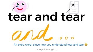 Tear and tear? Tricky vocabulary, English lesson