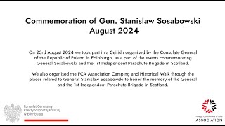 The commemoration of General Stanislaw Sosabowski, August 2024