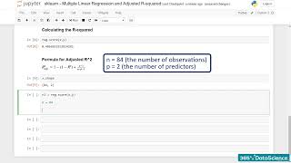 165 Calculating the Adjusted R Squared in sklearn (LINEAR REGRESSION WITH SKLEARN) PYTHON COURSE