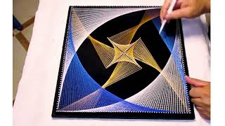 String Art,How To Make Easy String Art#shorts