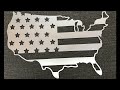 diebond maxmetal brushed aluminum usa map cut on stepcraft 840 cnc