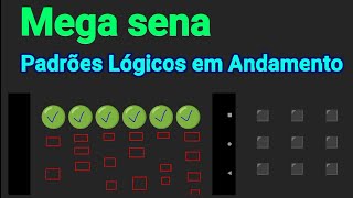 Mega sena, padrões lógicos em andamento, algumas observações interessantes