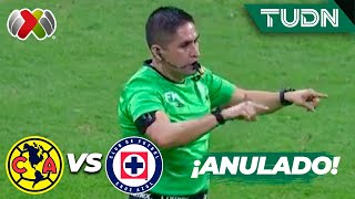 ¡INCREÍBLE! ¡TERCER GOL ANULADO DEL AMÉRICA!  | América 1-0 Cruz Azul | CL2024 - Liga Mx J8 | TUDN