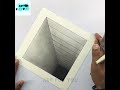 紙の穴の中に 3d はしごを描く方法 紙に素晴らしい 3d 穴の描画 3d 描画