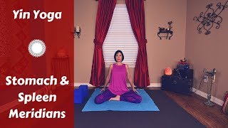 Yin Yoga for Stomach & Spleen Meridians | Reduce Bloating & Cramps {45 mins}