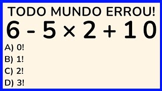 🔥4 QUESTÕES DE MATEMÁTICA PARA DESTRAVAR SEU CÉREBRO🧠 NÍVEL 1