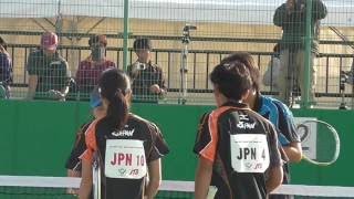 【アジアソフトテニス選手権ミックスダブルス】船水・佐々木（日本）vs 森田・高月（日本）