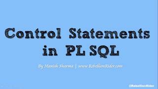 PL SQL tutorial 7 Introduction to PL SQL Conditional Statements in Oracle Database