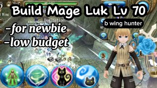 Toram Online - Build Mage Luk (farmer) level 70 easy to get 5m spina/day