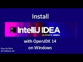 Install IntelliJ IDEA Ultimate Edition 2020 with OpenJDK 14 on Windows