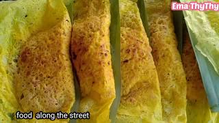 បាញ់ឆេវ នំគ្រក់ food along the street