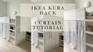 IKEA KURA BED MAKEOVER HACK │ CURTAIN SEWING TUTORIAL