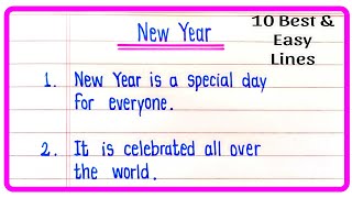 10 Lines Essay On New Year | Essay On New Year In English | Short Essay On New Year | New Year