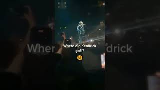 @Kendrick Lamar disappeared on stage during the performance