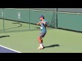 Roger Federer Practice at Indian Wells 2014