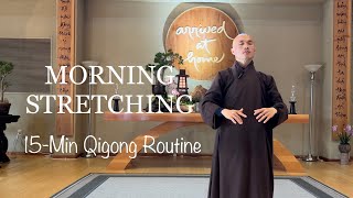 15-Minute MORNING STRETCHING | Qigong Daily Routine for Neck, Back, Shoulders