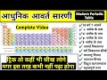आधुनिक आवर्त सारणी | Modern periodic table | periodic table in hindi |Chemistry|Study vines official