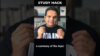 Study Hack #01 - Why you should summarise #Shorts