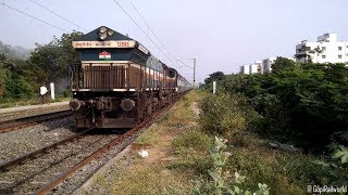 Long Hood Forward [LHF] GOOTY WDG4 | Tirupati - Nagarsol Special Express | Indian Railways !