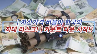 [ 자산가격 버블이 한국의 최대 리스크!! ] 자산 붕괴 카운트 다운 시작!!