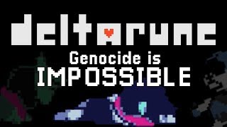 DELTARUNE - Why a True Genocide Route is Impossible to do