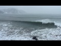 冬の難波江海水浴場　日本海　サーフィン　surfing nabae japan