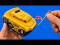 🔋Never Buy Drill Batteries Again! Use a Nail and Watch What Happens!😱 | DIY Hacks