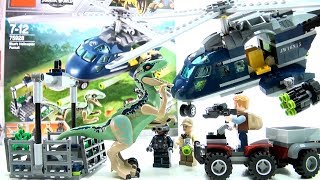 Jurassic World Lego Blue's Helicopter Pursuit 75928 - Lego Fallen Kingdom - Dinosaur Speed Build