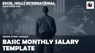 Basic Monthly Salary Template - Getting Started