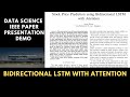 IEEE Paper Presentation | Stock Price Prediction | Bidirectional LSTM with Attention Data Science