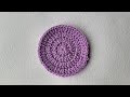 How To Crochet Coaster - Double Crochet Repeat 🧶