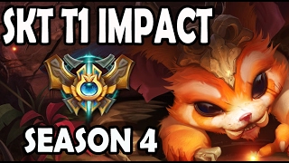 SKT T1 Impact Gnar vs Nidalee Top Lane Ranked Challenger Korea