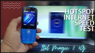 ITEL Magic 2 4G feature phone wifi Hotspot Speed test in PC and Android mobile