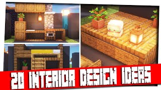Minecraft - 20  Interior Decoration Ideas and Designs! [Inspiration & Tips]