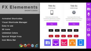 Preview FX Elements WordPress Animated Shortcodes