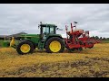 Drilling Spring Barley into cultivated ground in Leicestershire!