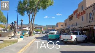 Soul of the Southwest Driving Tour 4K - Taos New Mexico City Drive