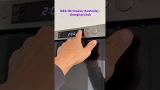 IKEA Microwave Oven - setting and changing clock (Australia) - Hushalla Framtid