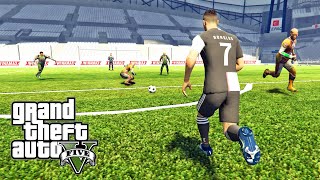 هيا نلعب كرة القدم مع كريستيانو رونالدو في لعبة جي تي أي 5 | GTA 5 Football Mod