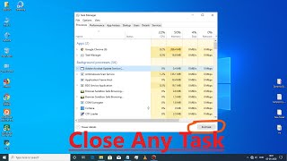 How to Force Stop an app on Windows 10 | TaskManager -- End Task