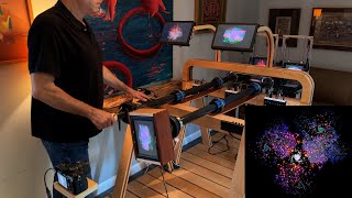 Trapping Image in Video Feedback Loop & Creating Galaxies with The HD Video Feedback Fractal Device