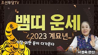 2023년 가장 귀한 운이 찾아오는 뱀띠! 00월 '이것'만 조심해! [서경욱 만신]