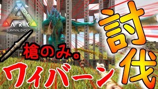 【ARK-P鯖 #33】槍のみでワイバーン討伐!!!